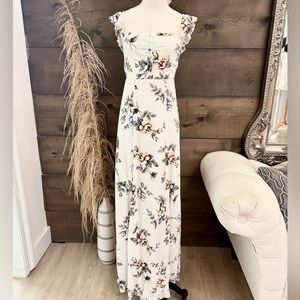 Flynn Skye Bardot Floral Maxi Dress